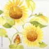 Paper Napkin Sunflowers