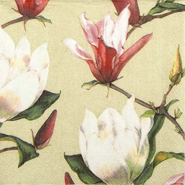 Paper Napkin Pink Magnolias