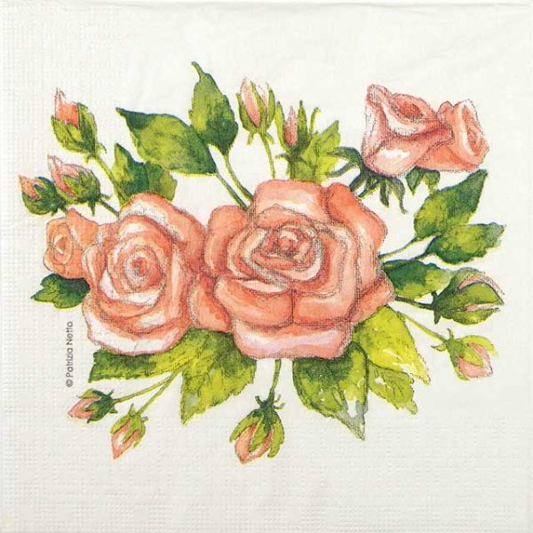 Paper Napkin Rose Garden