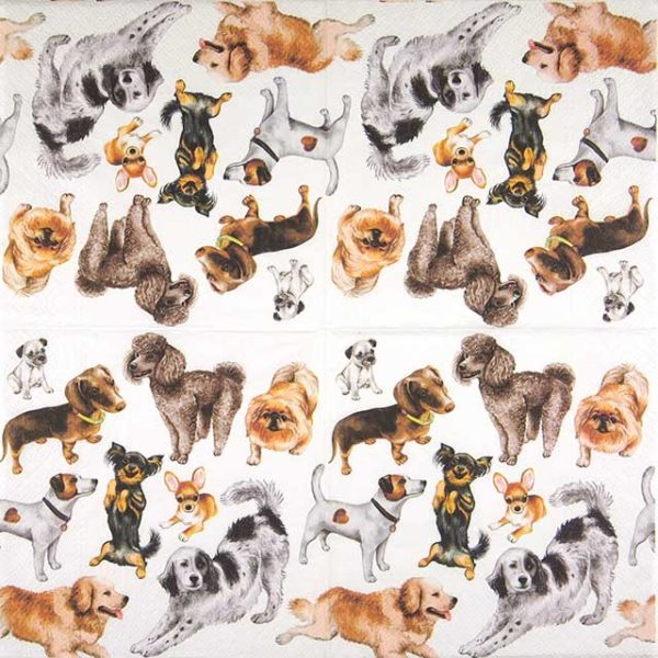 Paper napkins Cute dogs group