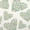 Paper Napkin Green Floral Hearts