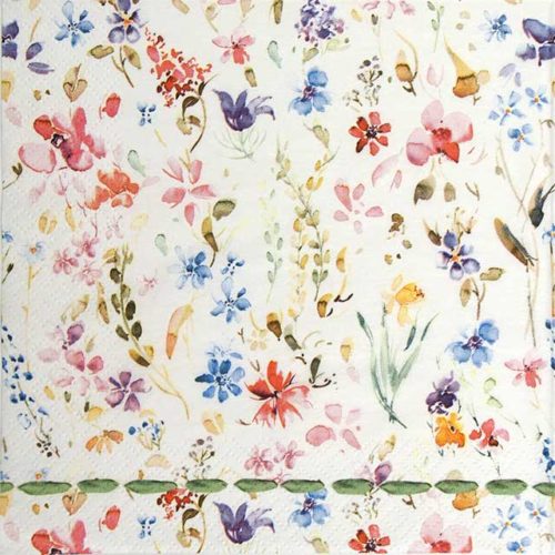 Paper Napkin Petits Fleurs Multicolore