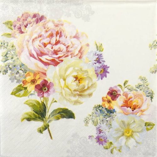 Single Decoupage Napkin - Romantic Lace