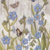 Rice Paper - Romantic Garden House blue flowers and butterfly Stamperia DFSA4667