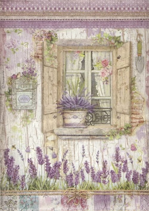 Rice Paper - Provence window Stamperia DFSA4673