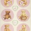 Rice Paper - DayDream rounds bear pink Stamperia DFSA4678