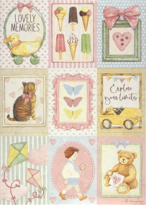 Rice Paper - DayDream small cards Stamperia DFSA4680