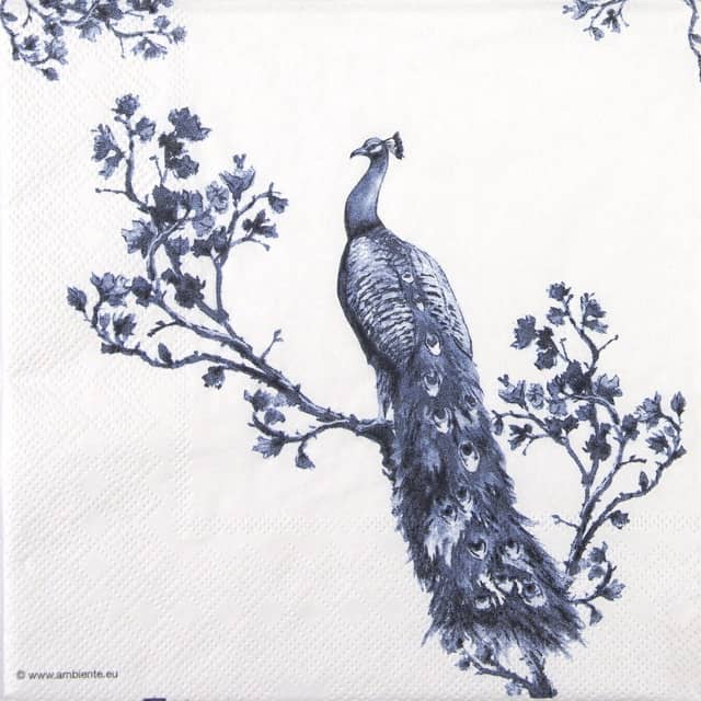 Paper Napkin Royal Peacock blue