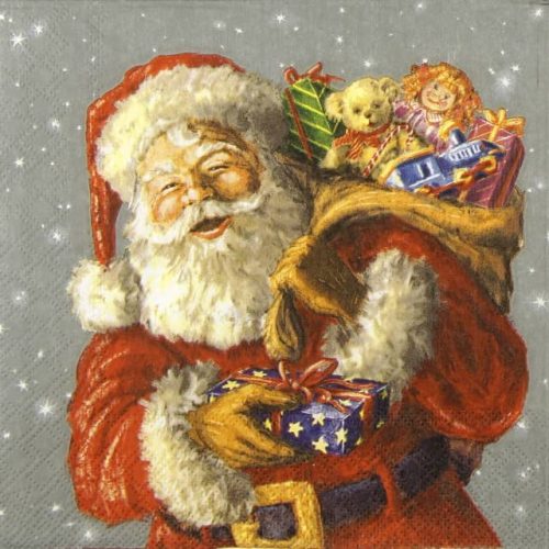 aper Napkin Santa and Gift