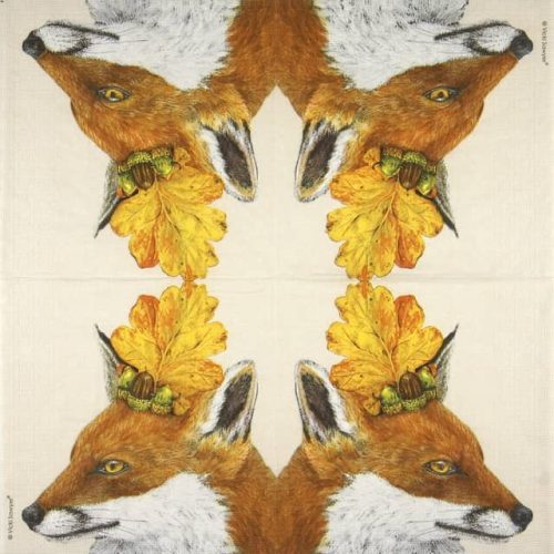 Paper Napkin autumn fox Sophie
