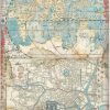 Stamperia Rice Paper A/4 - Sir Vagabond in Japan - Map - DFSA4610