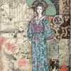 Stamperia Rice Paper A/4 - Sir Vagabond in Japan - Lady - DFSA4612