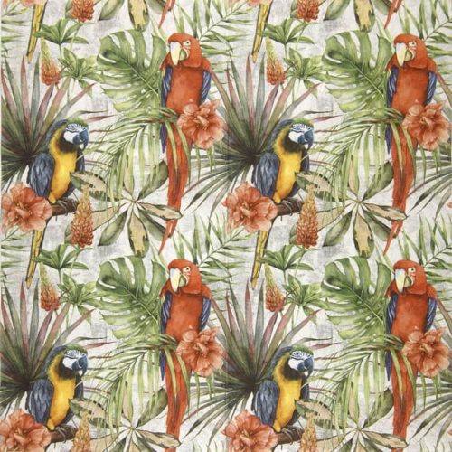 Paper Napkin parrots in the tropical rainforest