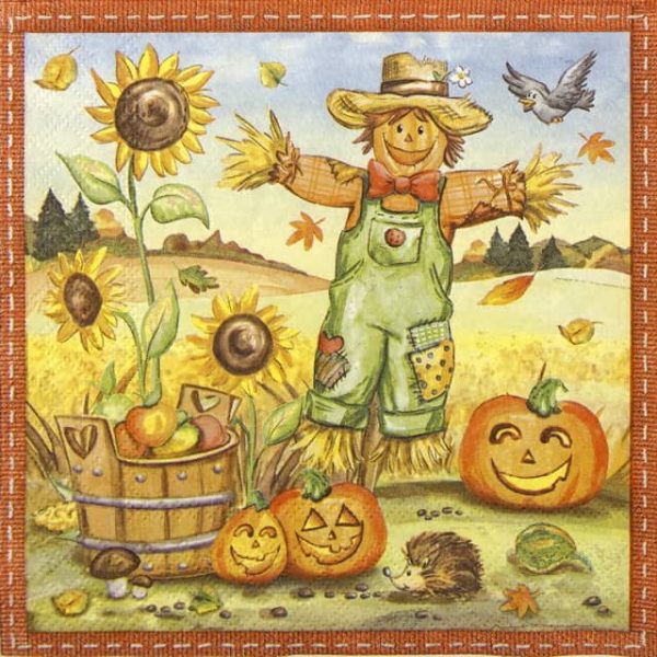 Paper Napkin Scarecrow