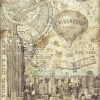 Stamperia A4 Rice Paper - Sir Vagabond Aviator - New York City Map