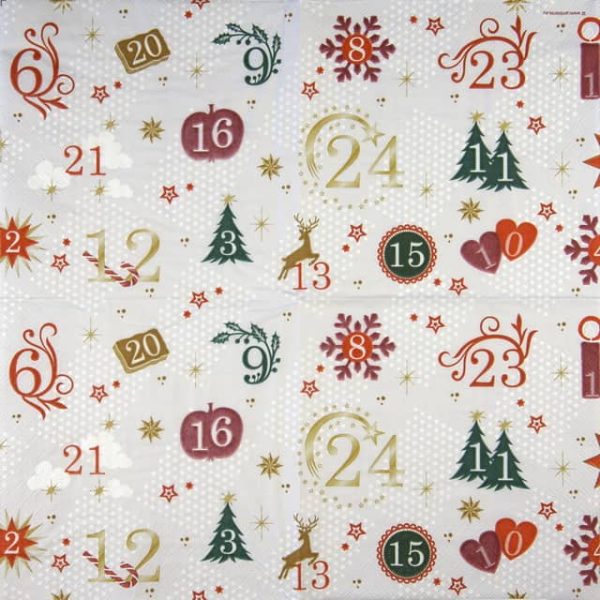 Paper Napkin Advent Calendar