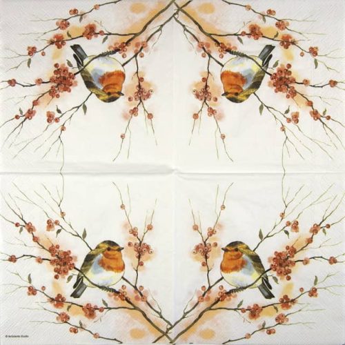 Paper Napkin Birdy Robin
