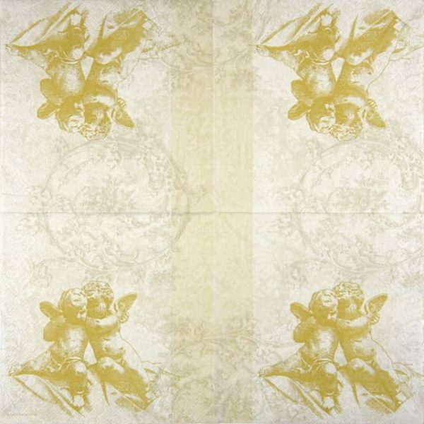 Paper Napkin - Classic Angels Gold