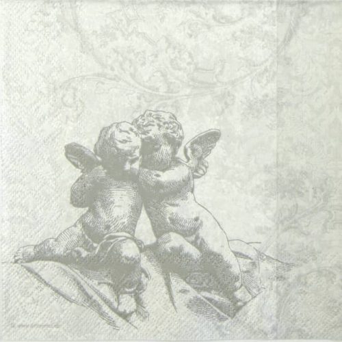 Paper Napkin - Classic Angels Silver