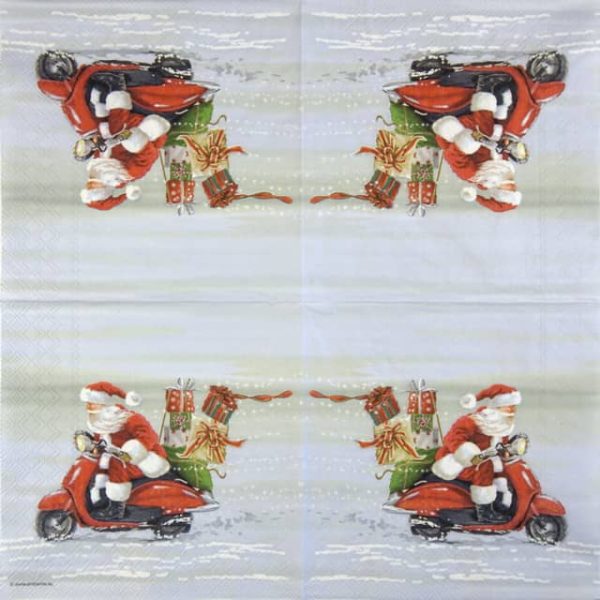 Paper Napkins - Lightning Fast Santa (20 pieces)
