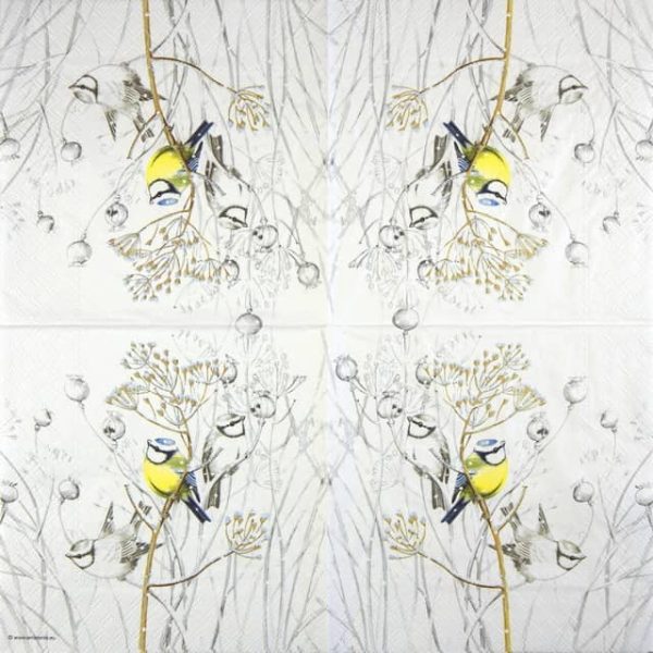 Paper Napkin Sweet Little Winter Birds