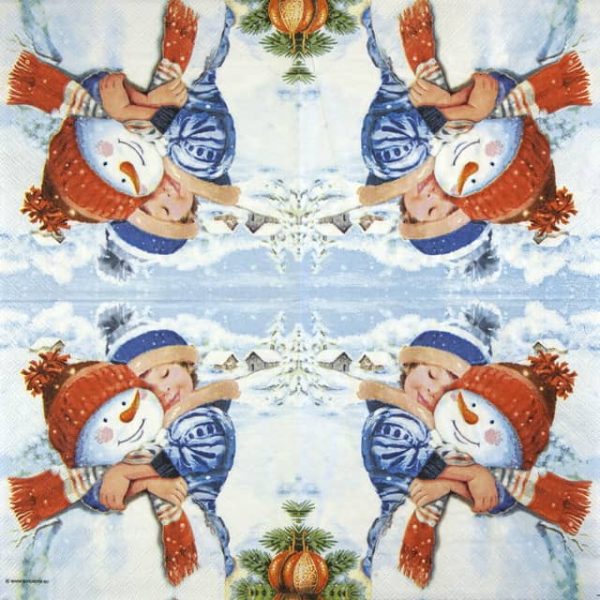Paper Napkins - Sweet Snowman (20 pieces) - Image 2