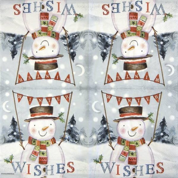Single Paper Napkin - Winter Wishes - Image 2