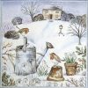 Paper Napkin Winter landscape