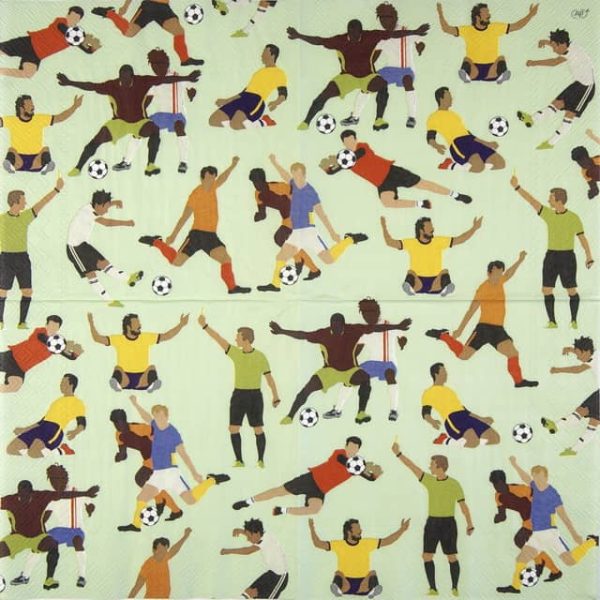 Paper Napkin football Light Green