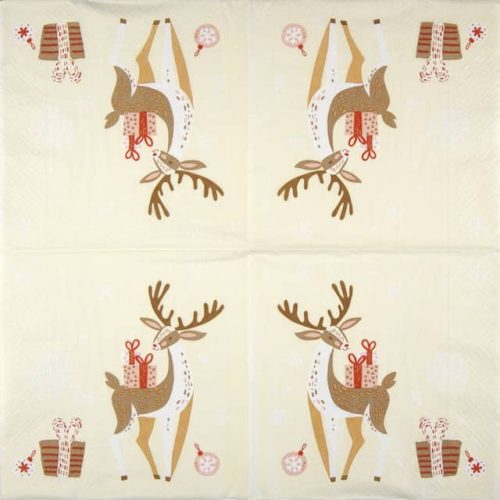 Paper Napkin Christmas Deer