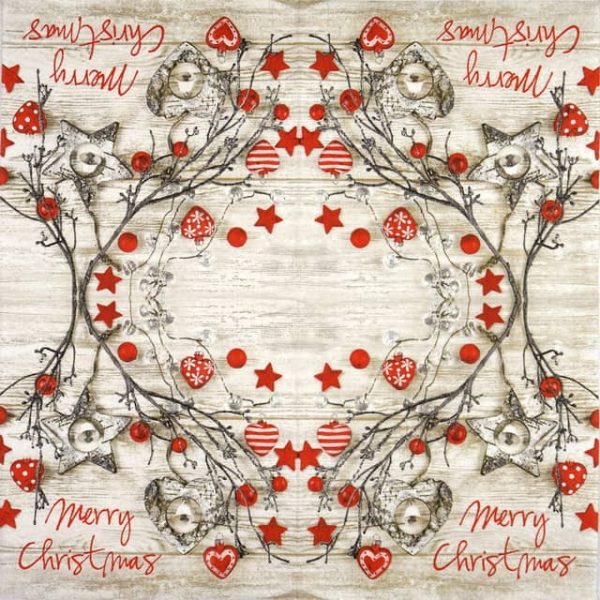 Single Decoupage Napkin - X-Mas Decoration - Image 2