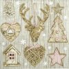 Paper Napkin - X-Mas Decoration with Pink