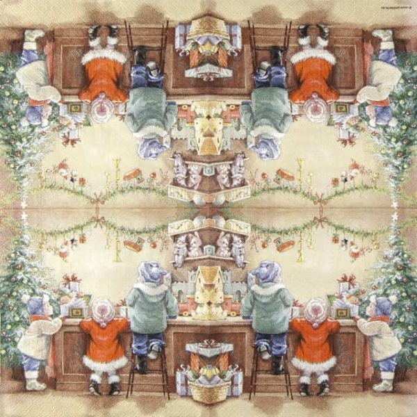 Paper Napkin Children in Toy Store