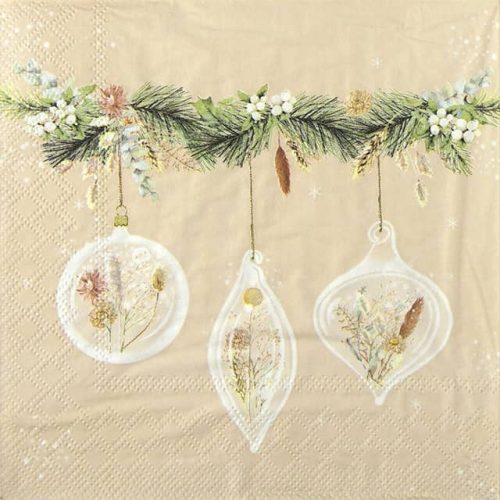 Paper Napkin Christmas Potpourri Baubles