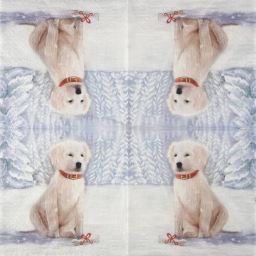 Paper Napkin - Snow Dog