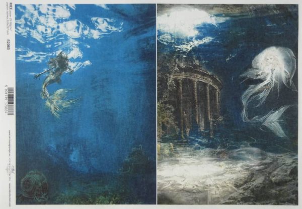 Rice Paper Decoupage Underwater World