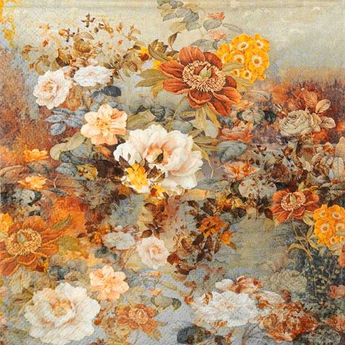 Paper Napkin - Autumn Flowers
