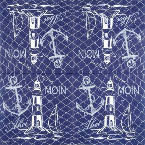 Single Decoupage Napkin - Ahoi - Image 2