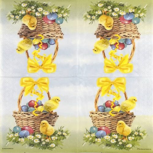 Paper Napkin Easter Basket