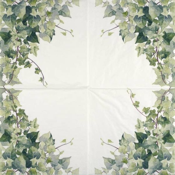 Paper Napkin Hedera White
