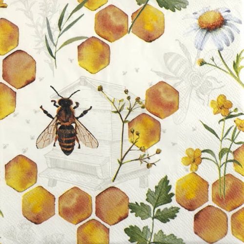 Single Decoupage Napkin - Honeycomb