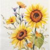 Paper Napkin Sunflowers