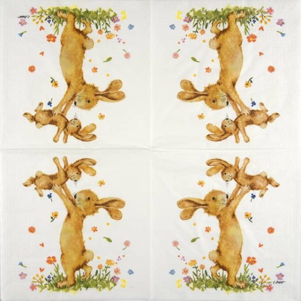 Single Decoupage Napkin - Carola Pabst: Hey Easter - Image 2