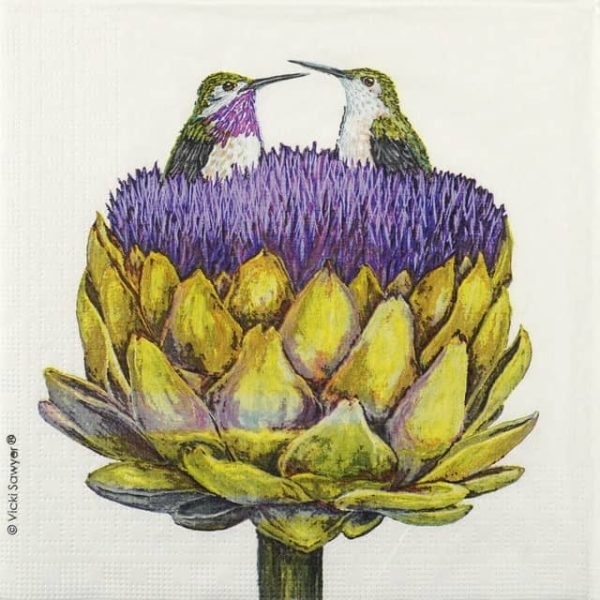 Paper Napkins - Vicky Sawyer: Love at First Artichoke (20 pieces)