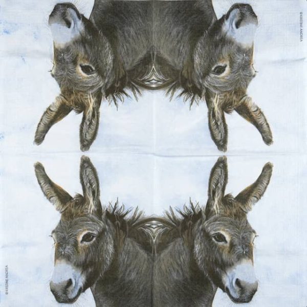 Single Decoupage Napkin - KristineAndrea: Honkey the Donkey