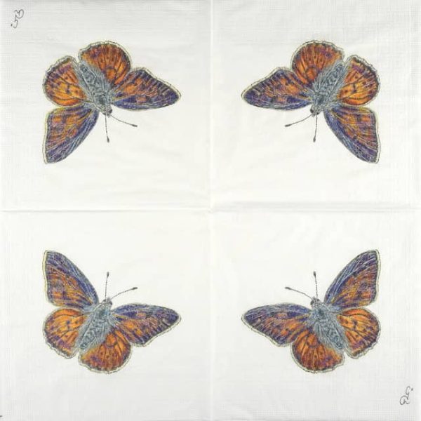 Single Decoupage Napkin - Charlotte Galloux: Papillon