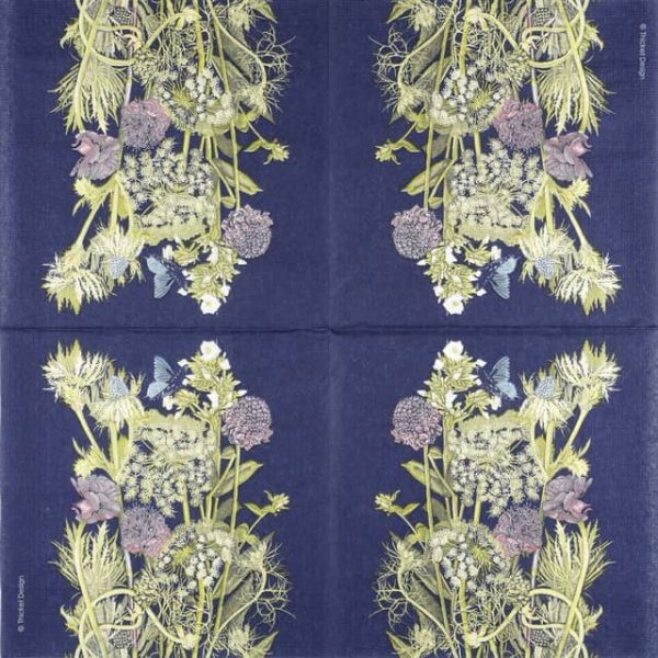 Single Decoupage Napkin - Thicket Design: Spring Bouquet