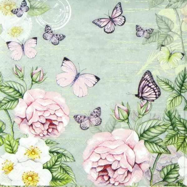 Paper Napkin - Botanical Rose