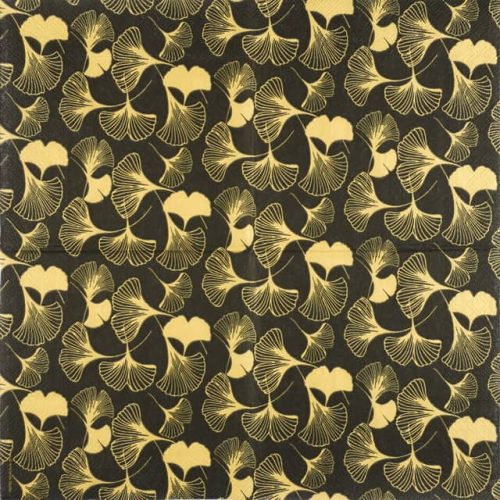 paper-napkin-Ambiente-gingko-black-gold-13314400