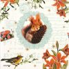 Paper Napkin - Squirrel with Birds